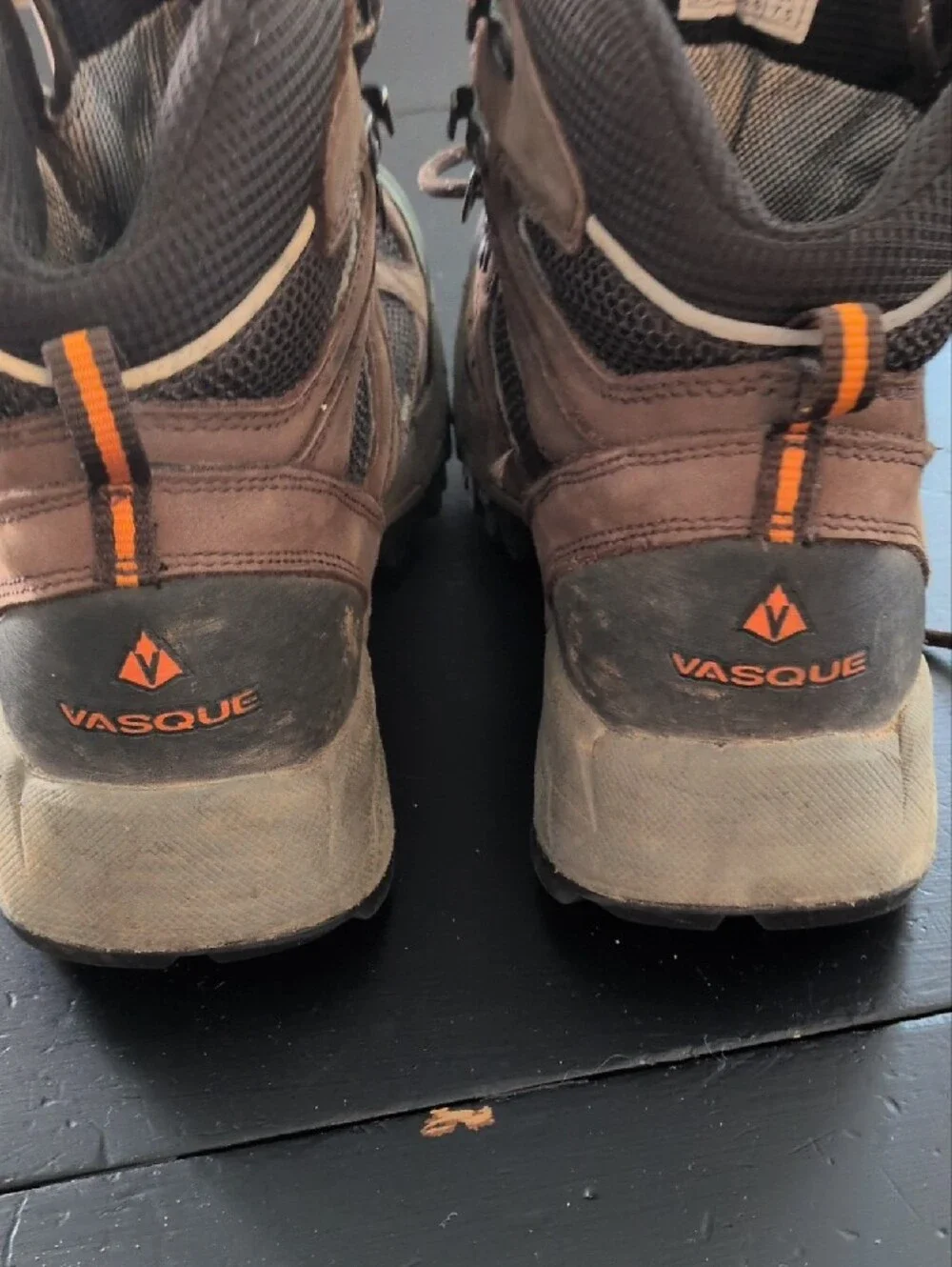 Vasque Men's Brown and Orange Hiking Boots